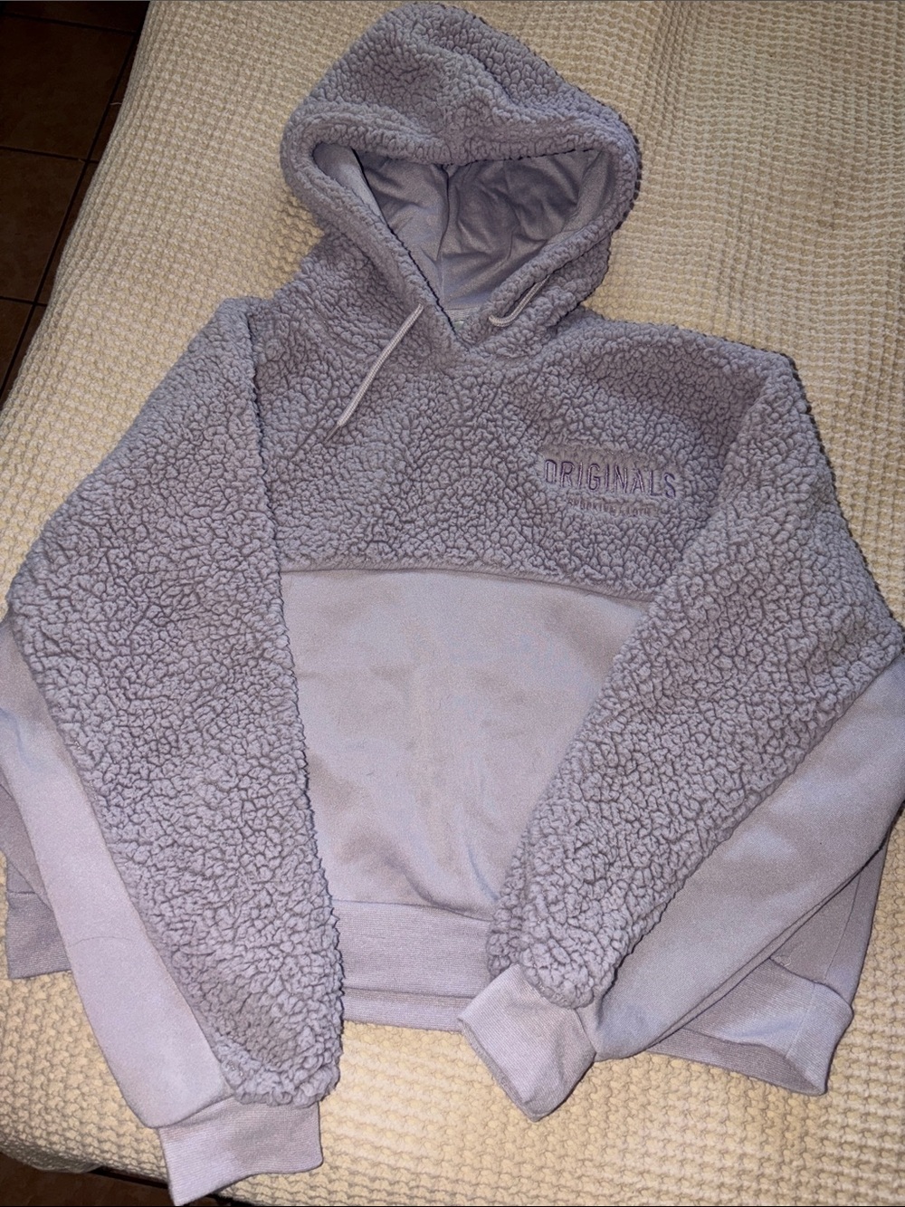 Cozy Sherpa Hoodie - Light Lavender